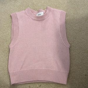 Aritzia Wilfred Pink Sweater Vest - XS
